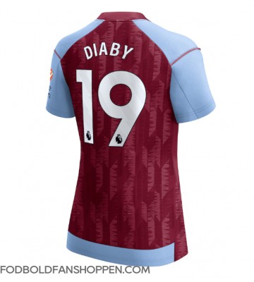 Aston Villa Moussa Diaby #19 Hjemmebanetrøje Dame 2023-24 Kortærmet